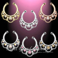 Gold Silver Clip On Tribal Body Jewelry Septum